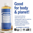 Dr. Bronner’s - Pure-Castile Liquid Soap (Peppermint, 32 ounce) - Made with Organic Oils, 18-in-1 Uses: Face, Body, Hair, Laundry, Pets and Dishes, Concentrated, Vegan, Non-GMO Dr. Bronner's