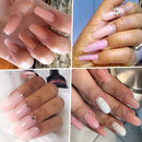 Makartt Poly Nail Extension Kit Bundle with Natural Pink Poly Nail Gel 50ML, High Tea Nail Extension Gel Fall Winter Collection Builder Extension Gel Nail Enhancement Manicure All-in-one Kit Makartt