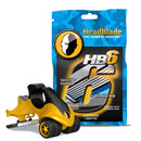 HeadBlade ATX Razor & HB6 Refill Shaving Razor Blades (4 Blades) HeadBlade