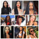 Pre-Stretched Braiding Hair Itch Free Easy Braid Professional Synthetic Yaki Texture Crochet Braids, Ombre Brown Hair Hot Water Setting 1B/30 8 Packs 26 Inch Low Temperature (26inch, 1b/30) Mslily
