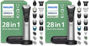 Philips Norelco All-in-One 9000 28-in-1 Trimmer, Face, Hair & Body, Steel Infinity Warehouse