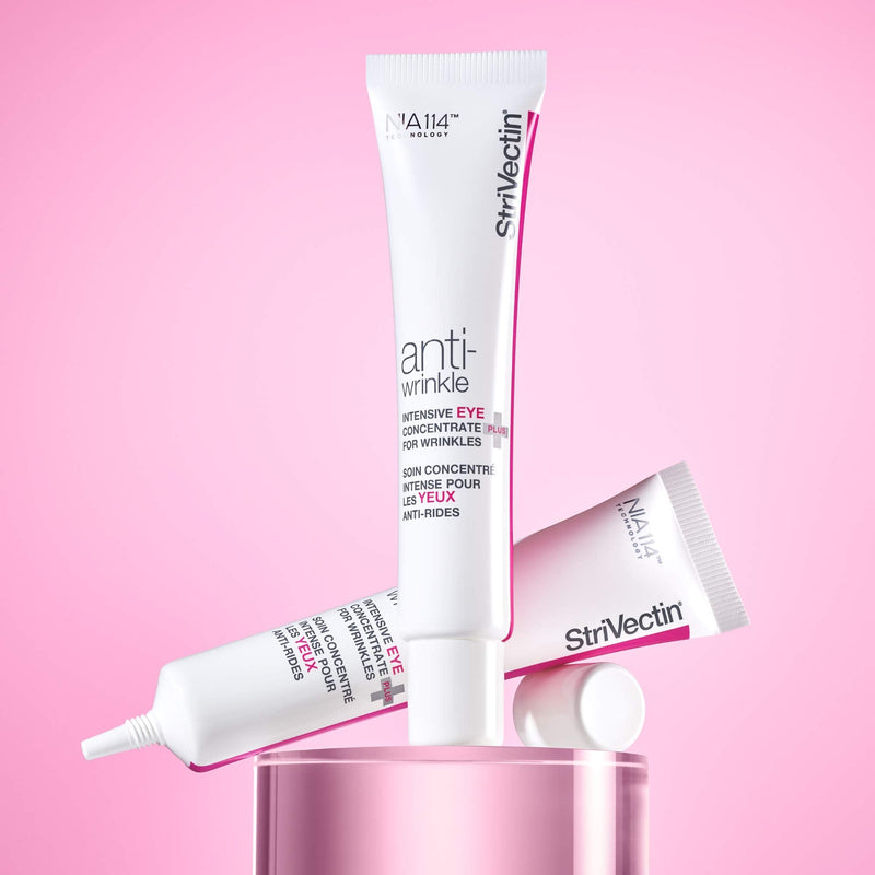 StriVectin Anti-Wrinkle Intensive Eye Cream Concentrate for Wrinkles PLUS, Targets Crow's Feet, Firmness, Puffiness & Dark Circles,White, 0.25 Fl oz StriVectin