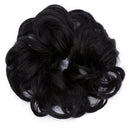 Messy Bun Hair Piece Scrunchy Updo Hair Pieces for Women Fluffy Wavy Hair Bun Scrunchies Donut Hairpiece Synthetic Chignons With Elastic Rubber Band Natural Black 2 pcs Benehair