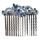 Faship Gorgeous Navy Blue Floral Hair Comb Faship