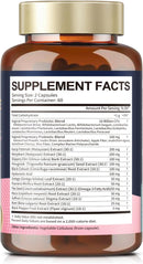 Vaginal Probiotics for Vaginal Moisturizer, pH, Odor, Flora, Hormones, Comfort, Mood & Relaxation, 30-in-1 Vaginal Moisture Plus with Slippery Elm Bark, Hyaluronic Acid, Fenugreek for Women - 120 Caps Infinity Warehouse