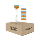 Schick NEW Hydro Skin Comfort Stubble Eraser for Men Handle and 5 Refills Schick