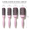 Eco Barrel Round Brush Set for Women - Blowout Brushes for Blow Drying - Sustainable Gift by Lily England (Pink) Lily England Store
