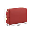 Gonex Small Makeup Bag for Purse PU Vegan Leather Travel Cosmetic Pouch Toiletry Bag for Women Girls Gifts with Gift Box Portable Water-Resistant Daily Storage Organzier Burgundy Gonex Store