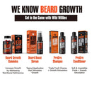 Beard Growth Gummies - Grow a Fuller & Thicker Beard Faster, Berry Blast Flavor - Formulated with Biositol Complex 1 Plus 19 Hair Growth Nutrients - (60 Capsules) Wild Willies Wild Willies