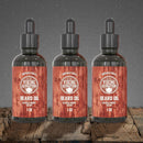Beard Oil Conditioner - All Natural Sandalwood Scent with Argan & Jojoba Oils - Softens & Strengthens Beards and Mustaches for Men (Sandalwood, 3 Pack) Viking Revolution