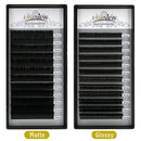 LASHVIEW Eyelash Extensions,Mink Black,Individual Lashes,0.15mm D Curl 12mm,SUPER MATTE,Ellipse Flat Eyelash Extension, Semi-permanent Extremely,Mink Individual Eyelashes,Soft Application-Friendly LASHVIEW
