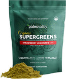 Paleovalley Organic Supergreens Powder - 23 Superfoods with Prebiotic Fiber for Energy and Immunity Support - No Cereal Grasses for Maximum Absorption - Pure Unflavored, 30 Servings Infinity Warehouse