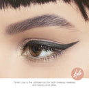 Beauty For Real Finish Line Liquid Eyeliner, Jet Black - 24-Hour Wear - Highly Pigmented, Transfer-Resistant, Waterproof Formula - Ultra-Precise Brush Tip - 0.05 oz Beauty For Real