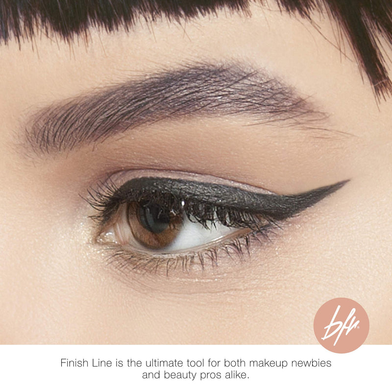 Beauty For Real Finish Line Liquid Eyeliner, Jet Black - 24-Hour Wear - Highly Pigmented, Transfer-Resistant, Waterproof Formula - Ultra-Precise Brush Tip - 0.05 oz Beauty For Real