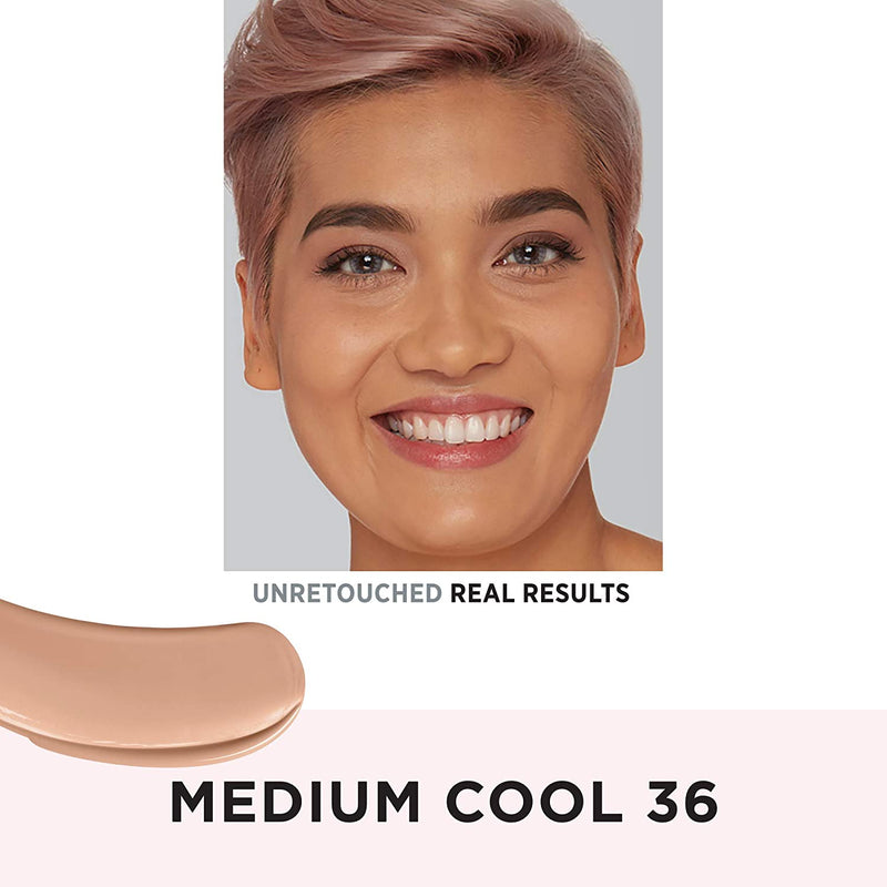 IT Cosmetics Your Skin But Better Foundation + Skincare, Medium Cool 36 - Hydrating Coverage - Minimizes Pores & Imperfections, Natural Radiant Finish - With Hyaluronic Acid - 1.0 fl oz It Cosmetics Store