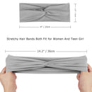 DRESHOW Yoga Running Headbands for Women Elastic Non-Slip Headbands Sports Workout Hair Bands 4 Pack DRESHOW