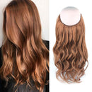 Sassina 20 Inch 120 Grams Halo Human Hair Extension with Adjustable Invisible Wire Auburn Color One Piece Fish Line Remy Hair for a Full Head