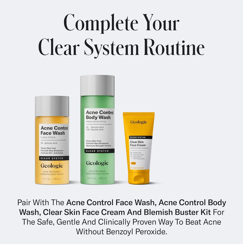 Geologie Skin Repair Moisturizer Face Cream | Clear System Retinol Resurfacing Formula | For Acne Prone Skin with Niacinamide & Hyaluronic Acid | Clears & Repairs Skin | 60 ML Infinity Warehouse