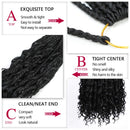 8 Packs Box Braids Crochet Hair With Curly Ends Goddess Box Braids Crochet Braids 3X Bohemian Braiding Hair for Black Women(12 Inch, 1B)…… FIRSTCYH HAIR