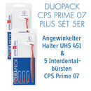 Curaprox Swiss Interdental Prime Plus CPS 07 Holder w/ 5 Brushes 0.7-2.5mm Curaprox