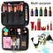 Relavel Travel Makeup Train Case Makeup Cosmetic Case Organizer Portable Artist Storage Bag with Adjustable Dividers for Cosmetics Makeup Brushes Toiletry Jewelry Digital Accessories (Marble, White) Relavel