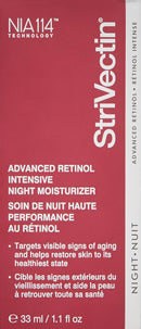 StriVectin Advanced Retinol Intensive Night Moisturizer, Face Cream that Targets Visible Signs of Aging for Healthier Skin, 1.1 Fl Oz StriVectin