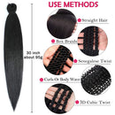 Pre Stretched Braiding Hair Long Easy Braid 30 Inch 8 Packs Expression Braiding Hair Extensions Professional Synthetic Fiber Crochet Twist Braids Alrence