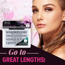 Ardell False Eyelashes Double Up Individuals Knot-Free Long Black 4 Pack Ardell
