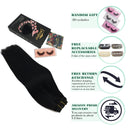 GOO GOO Hair Extensions Clip in Human Hair Jet Black 14 Inch 120g 7pcs Clip in Hair Extensions Real Human hair Natural Straight Thick Remy Human Hair Extensions for Women GOO GOO Store
