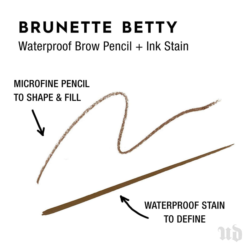 Urban Decay Brow Blade, Brunette Betty - Waterproof Eyebrow Pencil & Ink Stain - Brow Tint with the Precision & Definition of Microblading URBAN DECAY Store