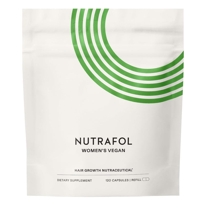 Nutrafol Women's Hair Growth Supplements, for Women 18-44 Years Old, Clinically Tested for Visibly Thicker, Stronger Hair, 100% Vegan Ingredients, Dermatologist Recommended - 1 Month Supply, 1 Pouch Infinity Warehouse