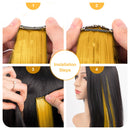 22 Inch Colored Hair Extensions 10 PCS, LADYAMZ Multi-color Party Highlights Clip in Synthetic Hair Extensions, Colorful Hair Accessories for Girls Women Kids Doll Hair Pieces (Colorful Set) LADYAMZ