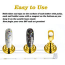 2 Set Acrylic Nail Practice Stand Magnetic Nail Tip Art Display Stand Holder Manicure Tool with Reusable Adhesive Putty Clay for Home Salon Makeup Lenlorry