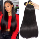 Brazilian Straight Human Hair Bundles 10A Virgin Hair Straight Bundles 100% Unprocessed Remy Straight Hair Weave 3 Bundles (30 30 30 Inch) QIYING Store