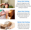 Hair Cutting Scissors, Haircut Scissors Kit Thinning Shears Kit for Home, Barber, Salon WeTest
