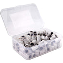 PANA 100 Pieces Nail Sanding Bands Professional Nail Manicure Great Fit for Nail Drill Bits for Acrylic Nails (150 Grit, Zebra) PANA