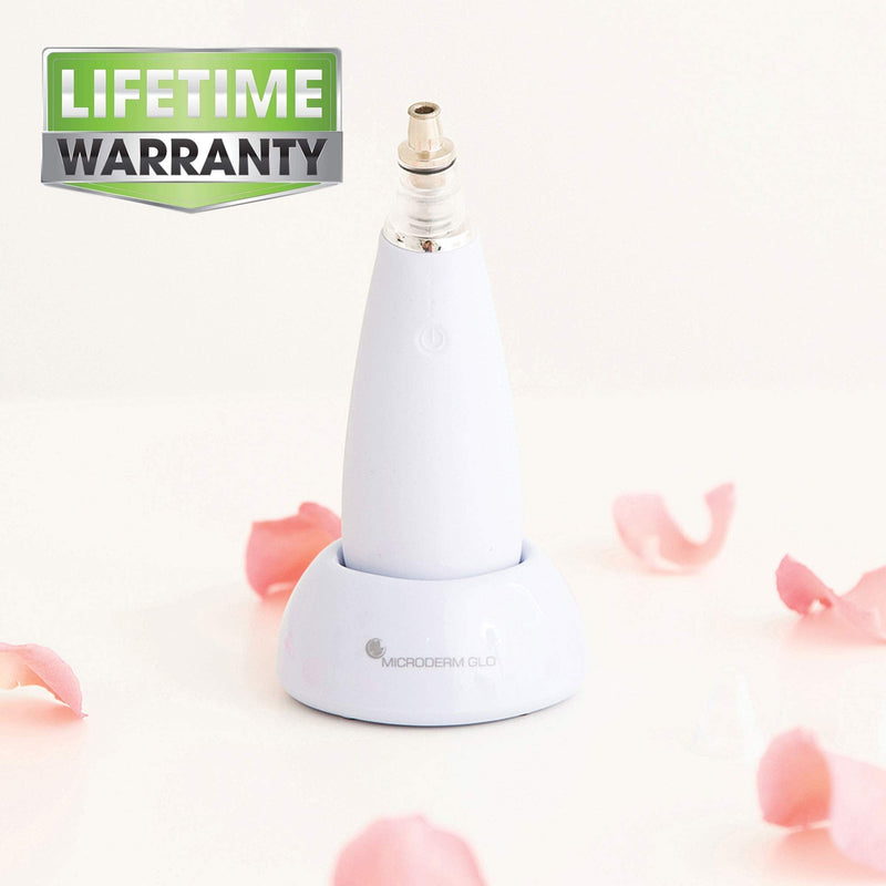 Microderm GLO MINI Skincare Premium Bundle - Includes Diamond Microdermabrasion System, 8mm Filters 30 pack, Peptide Complex Serum. Best Anti Aging Treatment Blackhead Remover and Pore Vacuum Kit Microderm GLO Store