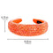 SP SOPHIA COLLECTION Women's Sparkling Crystal Padded Rhinestone Wide Bejeweled Hair Headband Party Hairband Hair Accessories in Orange SP Sophia Collection Store