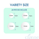 Claene Acne Pimple Concealing Patch - Invisible,Cruelty-Free, Hydrocolloid, Blemish Spot, Skin Treatment, Facial Stickers, Absorbing Cover, 4 Sizes, Blends in with skin, Vegan (28 COUNT) CLAENE