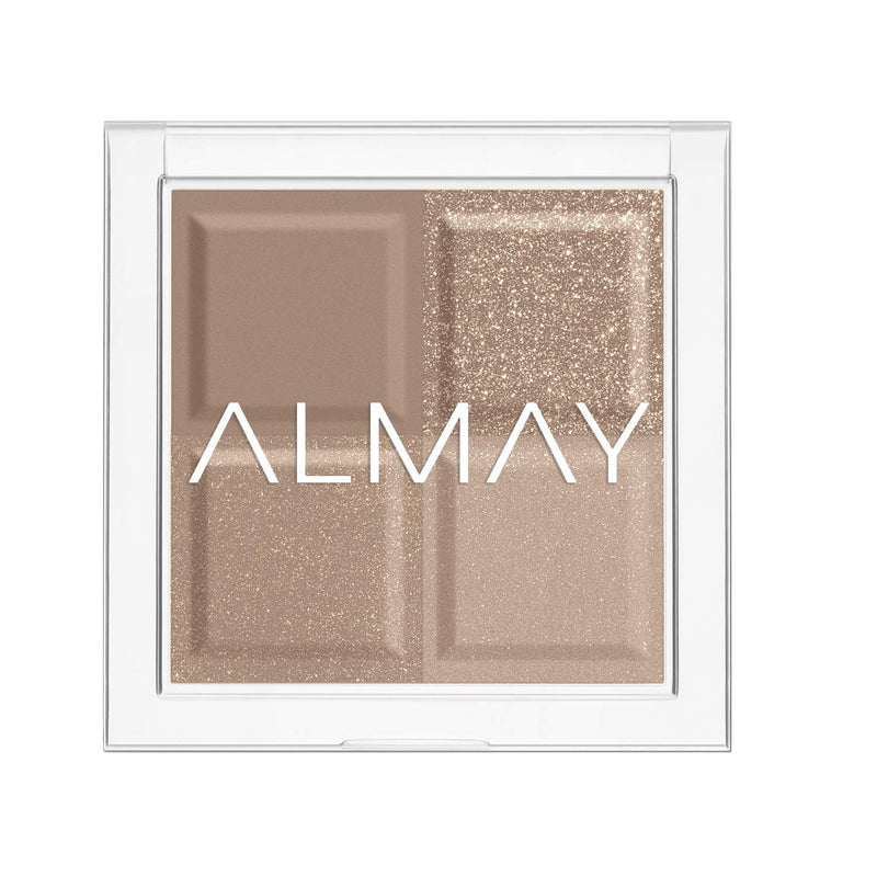 Eyeshadow Palette by Almay, Longlasting Eye Makeup, Single Shade Eye Color in Matte, Metallic, Satin and Glitter Finish, Hypoallergenic, 130 The World Is My Oyster, 0.1 Oz Almay