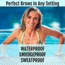 BaeBlu Cruelty Free Retractable Eyebrow Crayon, Vegan Non-Toxic Long Wear Brow Definer With Brush, Deep Brown Pen BaeBlu