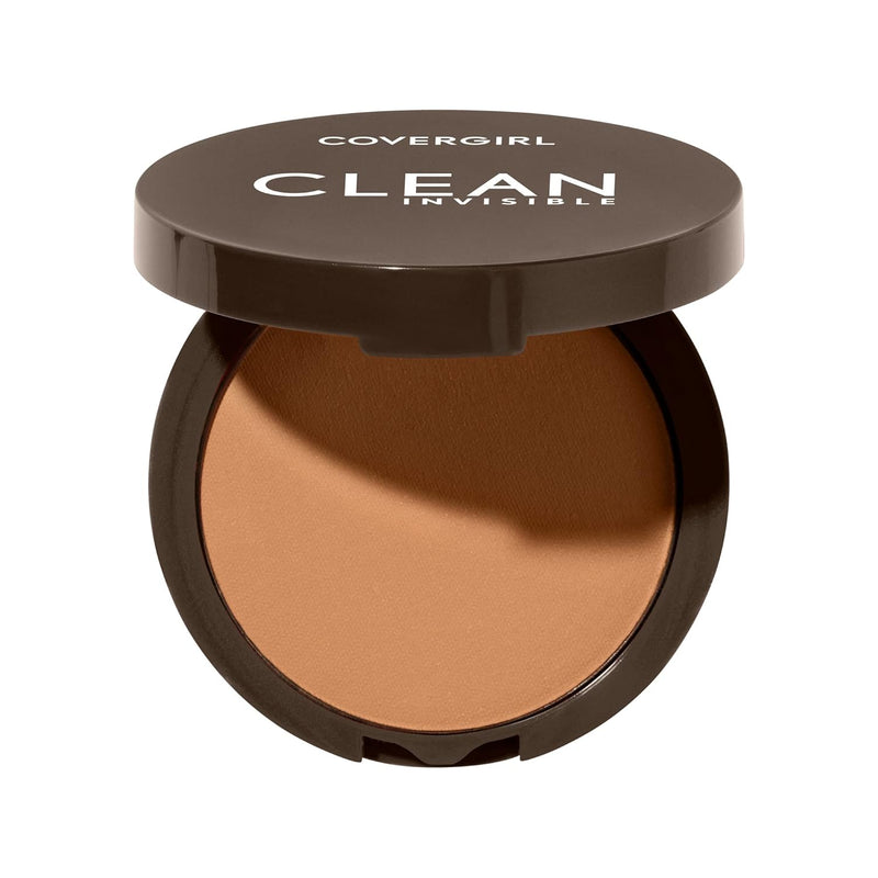 Covergirl Clean Invisible Pressed Powder, Lightweight, Breathable, Vegan Formula, Warm Nude 158, 0.38oz Infinity Warehouse