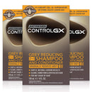Just For Men Control GX Grey Reducing 2-in-1 Shampoo and Conditioner, Gradually Colors Hair, Gently Cleans & Revitalizes, With Hemp Oil and Arginine for Stronger & Healthier Hair, 4 Fl Oz - Pack of 3 Just for Men
