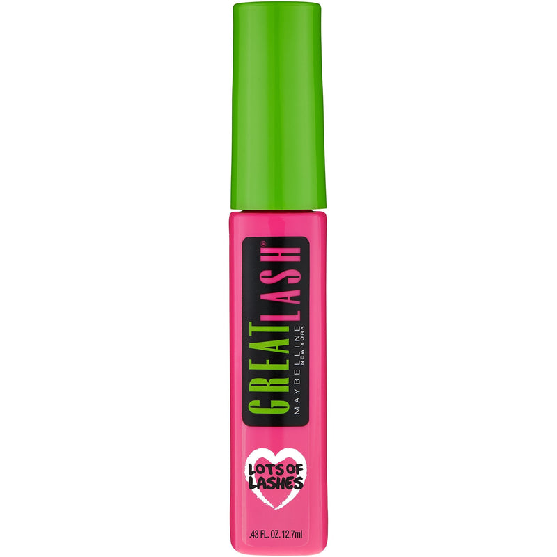 Maybelline Makeup Great Lash Lots Of Lashes Washable Mascara, Blackest Black Mascara, 0.43 fl oz Maybelline New York