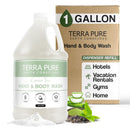 Terra Pure Hotel Hand & Body Wash Soap | Four Gallons | Designed to Refill Soap Dispensers (Set of 4) Infinity Warehouse