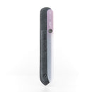 GERMANIKURE Czech Crystal Glass Nail File in Suede Leather Case - More Glitter Less Bitter - Professional Manicure & Pedicure Products for Smooth Easy Shaping of Natural Nails GERmanikure
