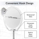 Fogless Shower Mirror for Shaving with Razor Hook | Strong Suction Cup | True Fog Free, Anti-Fog Bathroom Mirror | 360 Degree Swivel, Shatterproof | Travel Friendly | No Fog or Falling Off Asani