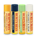 Burt’s Bees Holiday Gift, 4 Lip Balm Stocking Stuffer Products, Beeswax Bounty Assorted Set - Original Beeswax, Vanilla Bean, Cucumber Mint & Coconut Pear (Old Verison) Burt's Bees