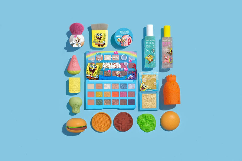 Wet n Wild Palette SpongeBob Squarepants Makeup Eyeshadow and Makeup Pigment Set 1114233, Nautical Nonsense, 0.82 Ounce Wet n Wild