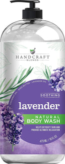 Handcraft Lavender Body Wash 16 oz - Moisturizing Acne Body Wash To Brighten & Clear Skin - Stress Relief Body Wash For Women & Men Handcraft Blends Store